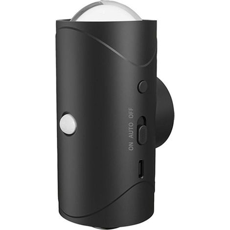 Veilleuse à détecteur de mouvement, lampe murale rechargeable avec base magnétique, intensité variable, mode automatique/continu, lumière LED sans fil pour chambre à coucher, couloir, escaliers (noir (1/5)