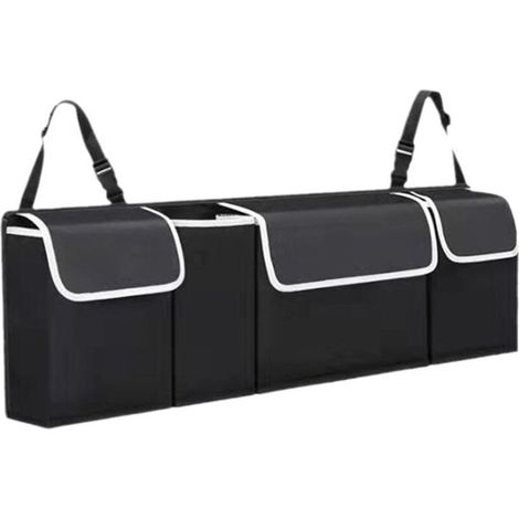 Organizzatore per bagagliaio auto, organizer per auto con 4 tasche e cinghia regolabile per auto, SUV, MVP, tessuto Oxford impermeabile (1/4)