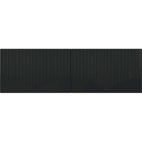 Maison Exclusive - Testiera da Muro HOORN Nero Legno ingegnerizzato (1/5)