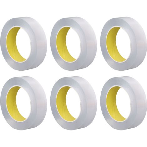 Lot de 10 rouleaux de ruban adhésif double face transparent en acrylique 0,1 mm épaisseur fort tenue pour fixation cadre photo affiche (1/5)