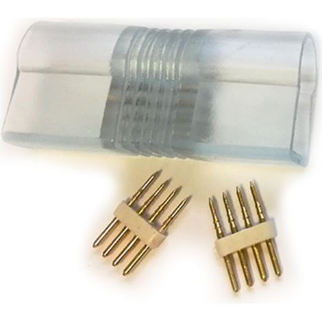 conector macho/macho para cinta de neón LED flexible RGB 220V