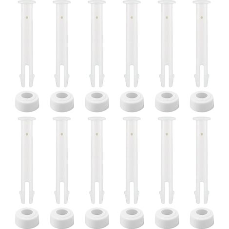 12 Pcs Goupilles De Piscine,Goupilles de Joint de Piscine en Plastique et Joints en Caoutchouc,Convient aux Pièces de Rechange d'accessoires de Piscine à Cadre(6 cm) (1/5)