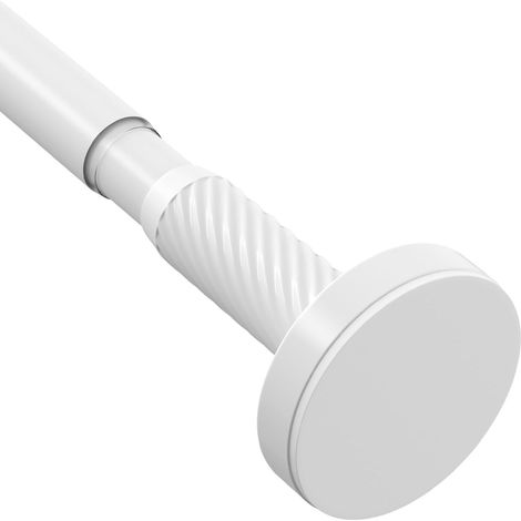 tringle rideau extensible sans perçage 81 à 230 cm, blanc (Ø 25 mm) (1/5)