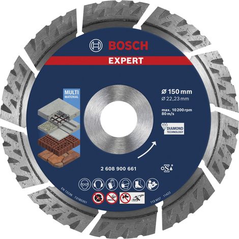 Bosch EXPERT MultiMaterial Diamond Cutting Disc 150 x 22.23 x 2.4 x 12mm