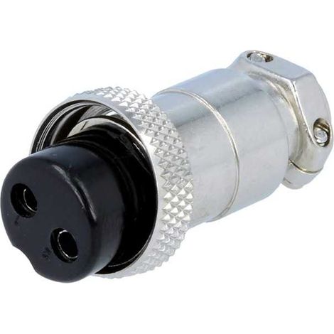 Connettore per microfono femmina 2 vie metallico