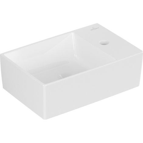 Villeroy & Boch Memento 2.0 - Lavamanos 40x26 cm, sin rebosadero, 1 orificio para el grifo, blanco alpino 43234001 (1/2)