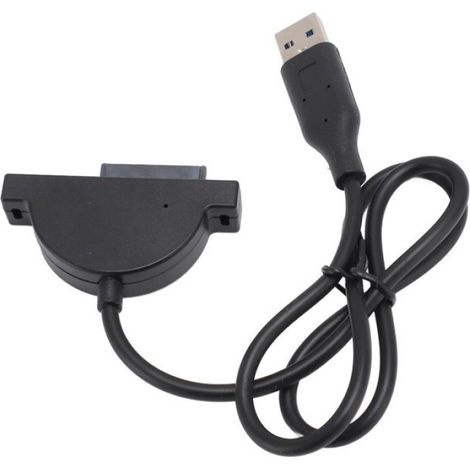 Câble Adaptateur USB 2.0 Vers SATA Slimline - Pour Lecteur Optique Portable - 50 cm - 13 Broches (1/5)