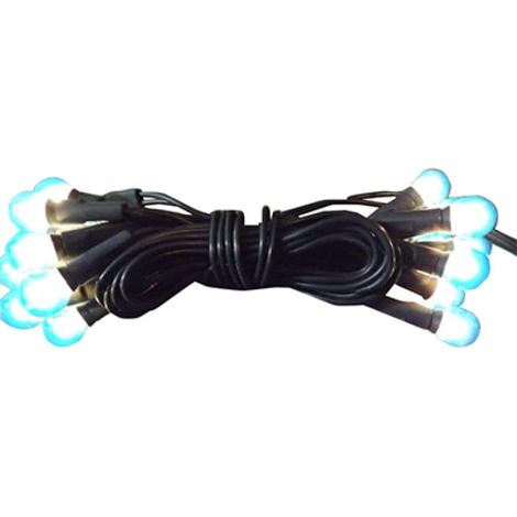 Luci natalizie per albero di Natale Blue Pearl, 20L su cavo verde, 1,4 m, 220V-240V, per uso interno. (1/3)