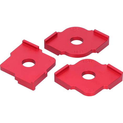 Set mit 3 abgerundeten Ecken für die Holzbearbeitung, Fasenschablone aus Aluminiumlegierung, Vierkantaufsatz für Oberfräse (1/5)