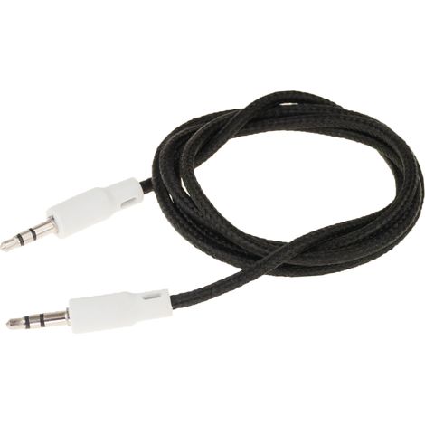 Cavo audio AUX DD75 con mini jack da 3,5 mm maschio, 1 m, anti-groviglio. (1/2)