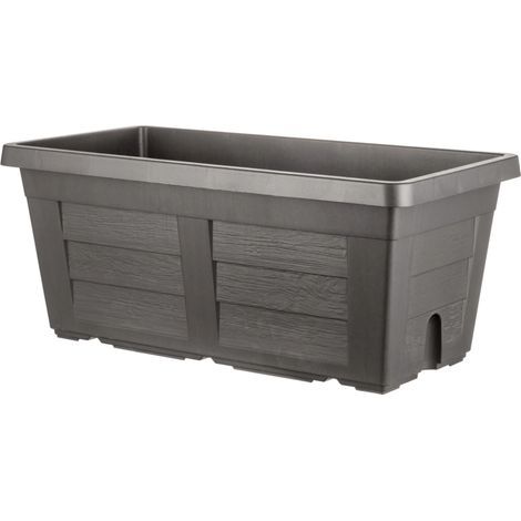 Fiorirera Bama effetto legno 80cm antracite