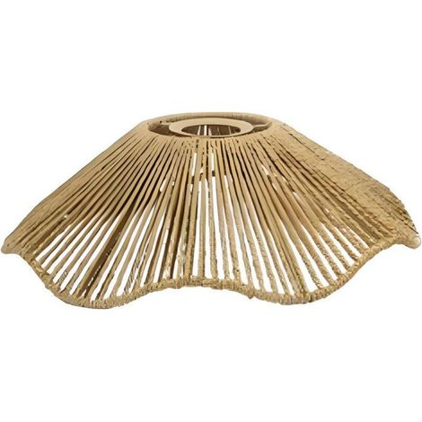 Lustre rétro en forme de chapeau de paille Suspension en papier style wabi-sabi pour salon. chambre. restaurant. chambre d'hôtes et bar (1/5)