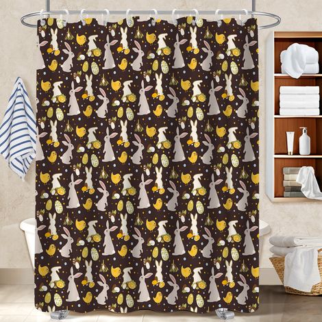 Rideau de bain 180x180 souple et fluide séparation douche pour salle de bain moderne (1/5)
