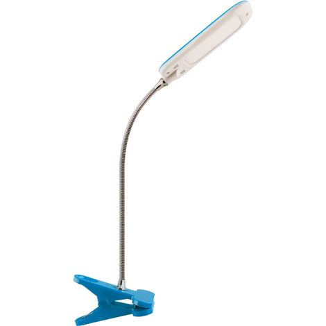 Lampada da lettura a LED con clip, 6W, blu, modello Ideus 02867 (1/2)