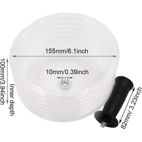 Bac A Poussiere Pour Scie Cloche - Diametre 125 Mm Ou 160 Mm - Pour Installation De Luminaires Encastrés - 1 Piece (1/4)