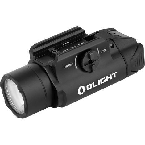 OLIGHT PL-3R Valkyrie Torcia Potente LED con Binario Regolabile, 4 Modalità di Uscita Luce Ricaricabile 1,500 Lumen 205 Metri Flashlight per la Caccia, Ricerca, Outdoor Illuminazione (1/5)