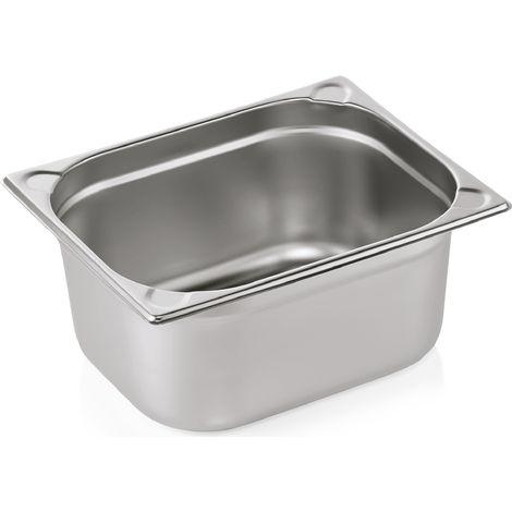 Bac GN 1/2 Inox Coins Gaufrés 8,7 L P 150 mm - Was Germany