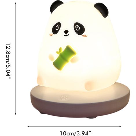 Veilleuse mignonne pour enfants, portable et rechargeable, avec 3 modes d'éclairage LED et lampe de chevet en silicone. Cadeau idéal pour les filles et les garçons. (1/5)
