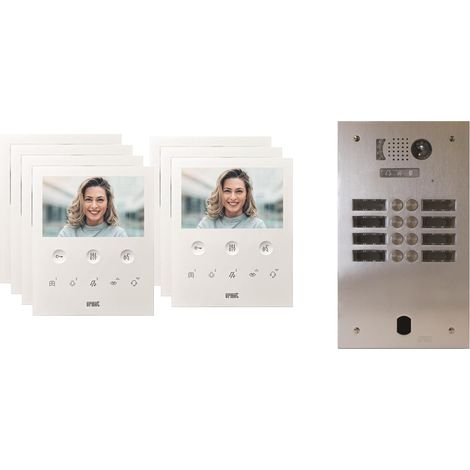 Kit visiophone 2 rangées avec 7 écrans URMET Collectif