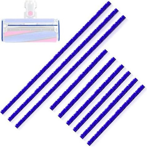 Lot de 9 bandes en peluche douce pour aspirateur Dyson V6 V7 V8 V10 V11 V12 V15 DC58 DC59 DC62 DC72 DC74,pièces de rechange souples pour têtes de nettoyage,3 longues(22,5 cm),6 courtes(11,5 cm) (1/5)