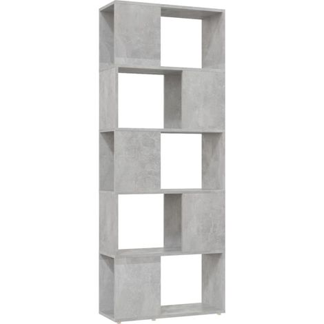 Maison Exclusive - Bücherregal Raumteiler Betongrau 60x24x155 cm