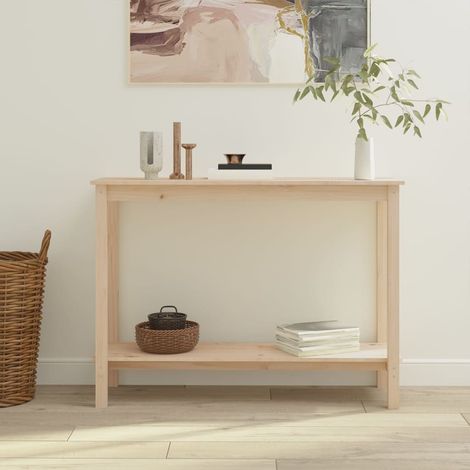 Table console,Table d'entrée 110x40x80 cm Bois massif de pin ASD33811 (1/5)