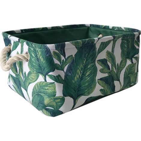Panier de rangement vert pour la maison, la chambre ou la buanderie, adapté aux espaces intérieurs et aux routines quotidiennes.-AquaForge