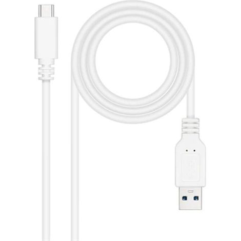 Cavo Usb-a A Usb-c Usb3.1 1m White Nanocable 10.01.4001-w (1/4)