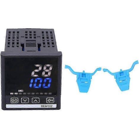 Thermostat numérique LED BERM BEM102 K1220, régulateur de température à tube digital, alimentation 180-240VAC, contrôleur précis pour chauffage et refroidissement. (1/4)