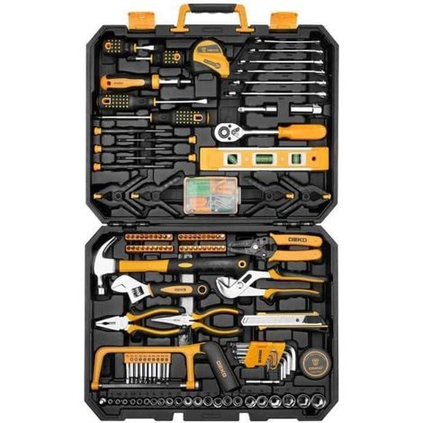 Werkzeugkoffer 228-teilig gefüllt für Haushalt und Garage (1/5)