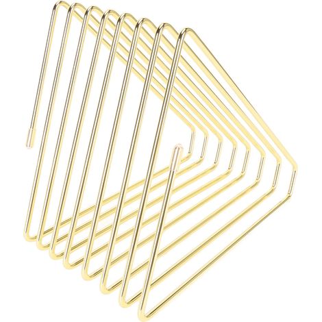 Serre-livres extensibles, espacement de 1,0 à 2,6 pouces, serre-livres triangulaires en métal électroplaqué, adaptés aux bureaux à domicile et aux dortoirs, plaqués or. (1/5)