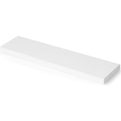 Emuca Ripiano per scaffali, 600x200mm, spessore 30mm, Legno, Verniciato bianco