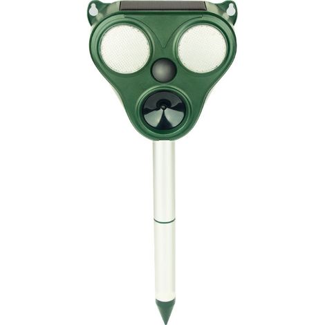 Ultrasonic rodent repellent, high-performance alarm, pet repellent, solar-powered outdoor bird repellent, 3-in-1 multifunctional infrared sensor with high-performance speaker--DTEKGAZ