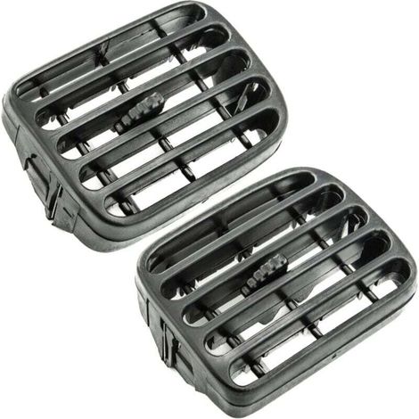 Grille de Ventilation Compatible avec Renault Clio 2 (1998-2001), Thalia (2001-2006) - Tableau de Bord - Aérateurs Climatisation - Gauche et Droite - 7702258375 -7702258279 - Noir-DELKEVIC