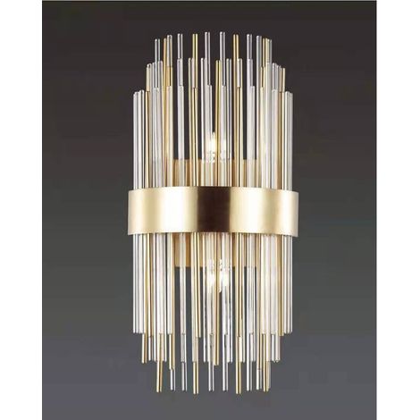Spikes W - lampada da parete grande in cristallo 50cm