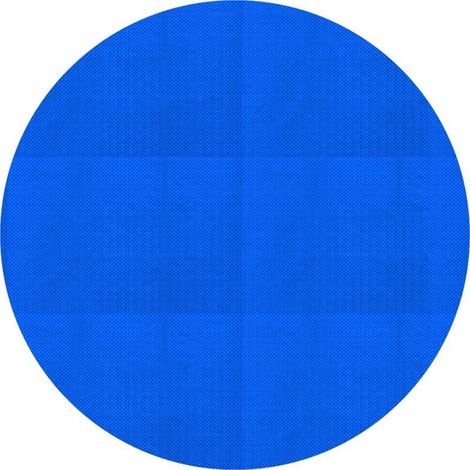 Bâche solaire pour piscine ronde – 366 cm, bleue, isolante thermique, épaisseur 400 µm, film bulle découpable, effet chauffant écologique, protection contre l’évaporation et la saleté (1/5)