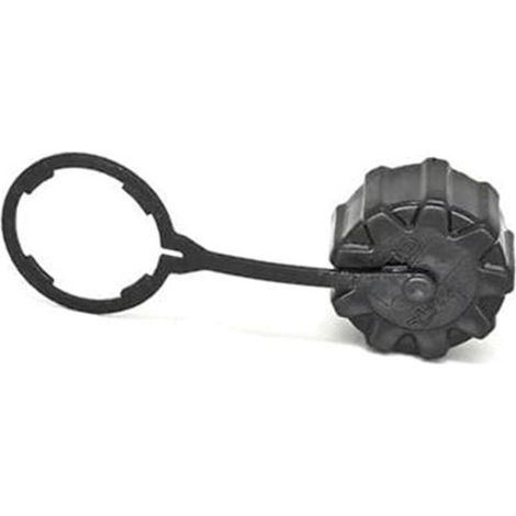Bouchon de réservoir de carburant pour moteur de débroussailleuse KAAZ TJ27E, TJ35E, TJ45, TJ45E, TJ53E, TJ45V, KBH45, KBL45 (noir, 2 réservoirs) (1/4)