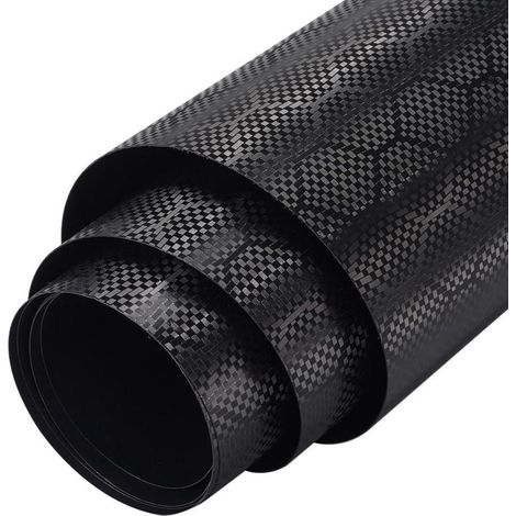 Autofolie Carbon Wabenmuster Glanz Schwarz 180x152cm mit Luftkanälen (1/5)