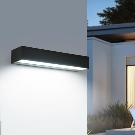 Applique Murale Exterieur Noir LED 16W, IP65, Noir, 6500K (1/5)