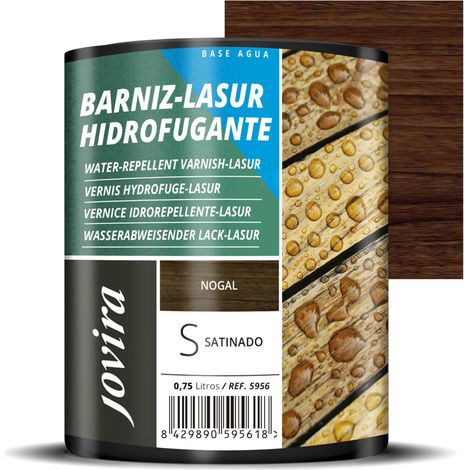 Lasure Hydrofugeant Protecteur imperméable effet perlé. Elle protège, décore et embellit tous les types de bois. 750 millilitres, Noyer (1/5)