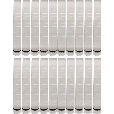 Clip D'ourlet en Acier Inoxydable, Règle De Mesure De 3 Pouces, Fournitures De Courtepointe pour Clips en Tissu, Marqueur D'ourlet, Clips en Tissu, 20 Pièces (1/5)