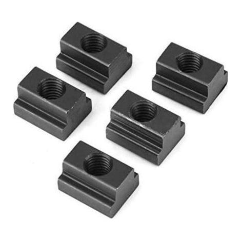 Pack of 5 M8/M10 T-Slot Nuts T-Slot Nut with Black Oxide Finish Steel T-Slot Nuts Clamping Table Slot Nut for Connecting Other Parts (M10) (1/4)