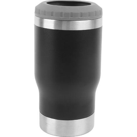 Gobelet isotherme froid multifonction portable 304 acier inoxydable double paroi sous vide noir (1/5)