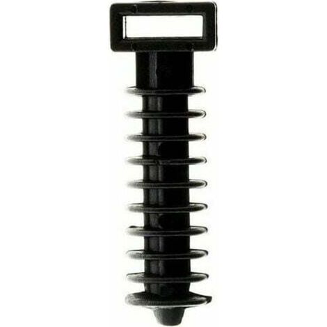 KZQ Lot de 100 embases à chevilles noir.Gu.B/bon (1/4)