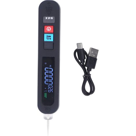 GARRYFIZH Multimètre numérique à affichage couleur LCD rechargeable, testeur de tension AC précis pour localiser les ruptures de ligne (1/5)