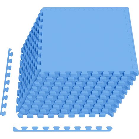 Fußmatten 50 stk. Blau 18 m² EVA-Schaum vidaXL