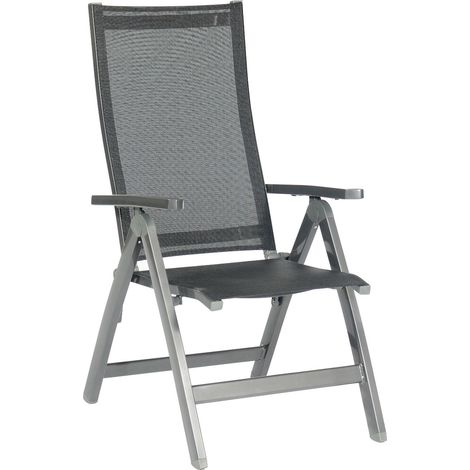 Sonnenpartner Fresno Klappsessel Klappstuhl Aluminium/Textilen anthrazit
