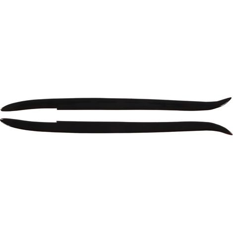 Sourcils de Phare Avant, Paire de Garnitures de Bande de Sourcil de Phare de Paupière de Phare, Autocollant de Décoration de Couvercle D'oeil de Phare Compatible avec pour E39 1997‑2003, Noir (1/5)