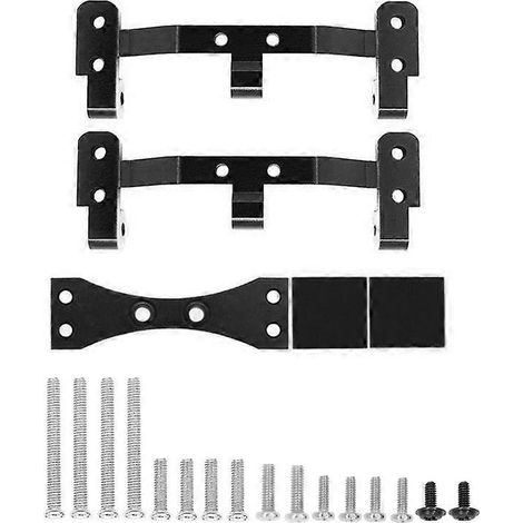 Base de montaje de la barra de enlace y soporte del servo del eje para C14 C24, negro (1/5)