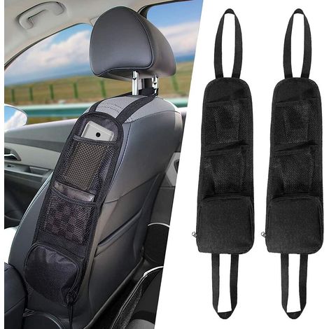 Set mit 2 seitlichen Aufbewahrungstaschen für Autositze, multifunktionale und wasserdichte Autoaufbewahrungstaschen, multifunktionale Hänge-Autositztaschen, Auto-Organizer-Taschen